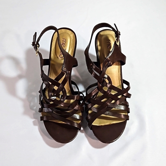 Metoo Brown Womens Sandals Size 8 - Picture 1 of 10